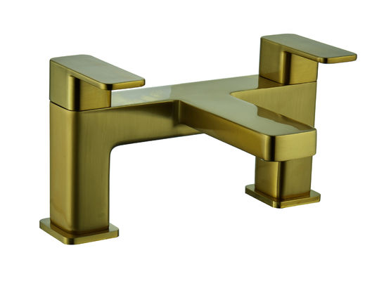 Brushed Gold Bathroom Wall Mixer With Durability And Reliability