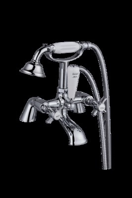 Brass Bath Shower Mixer Faucet with Chrome Finish and Classical T8046