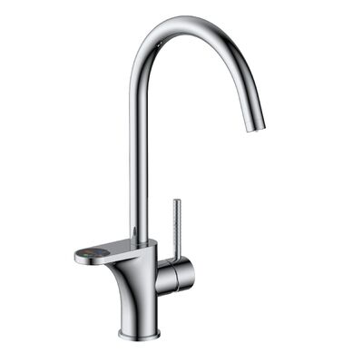Chrome Single Kitchen Mixer Faucet Durable Stylish Easy Installation T91094