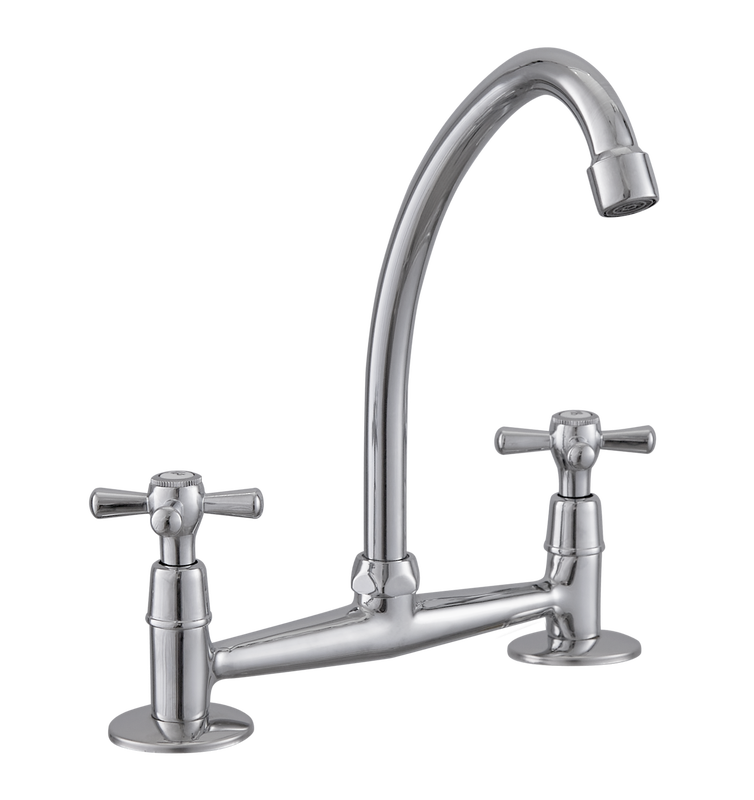 Chrome Kitchen Mixer Faucet for Comfortable Kitchen Experience T93010