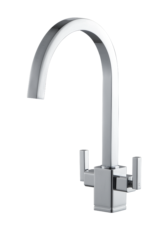 Double Handle Kitchen Mixer Faucet Made with Brass Material  T93014